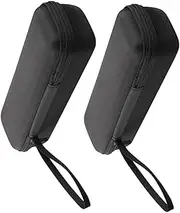 YARNOW 2Pcs Microphone Case Eva Hard Shell Storage Bag for Handheld Mic Shockproof Travel Carrying Box for Karaoke and Wireless Microphone System