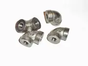 QTY 2; 1/8" NPT Female Elbow Cast 316 SS Stainless Steel 90 degree USA