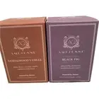 Aquiesse Scented Candles Sandalwood Vanille & Black Fig Lot of (2) 6.5oz Each