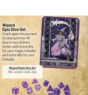 Beadle & Grimms Wizard EPIC Dice Set & Rolling Tray