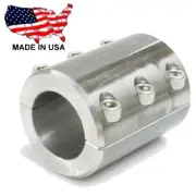 1 - Steel Universal Weld On Bar Clamp 1-1/4" Roll Cage Fabrication Mount 6 Bolt