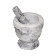 2pc Integra Kitchen Marble Mortar & Pestle Herb/Spice Grinding Set 10cm Grey