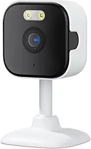 5MP Mini WiFi IP Camera Indoor Human Detect 5X Zoom Surveillance Baby Monitor Mini Indoor CCTV PTZ Camera O-Kam Pro APP(UK Plug,5MP with 64G Card)