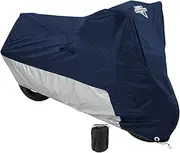 Nelson-Rigg Deluxe Motorcycle Cover, Weather Protection, UV, Air Vents, Heat Shield, Windshield Liner, Compression Bag, Grommets, Large fits Sport Bikes and Small/Medium Cruisers