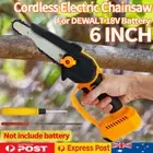 6'' Cordless Electric One-Hand Wood Cutting Saw Chainsaw For Dewalt 18V Battery