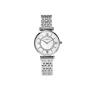 1047# Shell Face Watch Ladies Fashion Trend Roman Numeral Watch Ferris Wheel Quartz-1#-Silver
