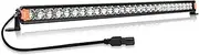 LIGHTFOX 28 Inch LED Light Bar - Professional IP68 Waterproof Ultra Slim Single Row Off Road Light Bars, 140W 17,612LM Super Bright Spot Flood Combo Driving Light LED Work Light for UTV ATV Jeep Truck