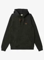 QUIKSILVER KELLER FLEECE MENS HOODIE LIGHT GREY/HEATHER M NWT $66