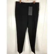 The Kooples Women's Side Pocket Flat Front Black Dress Pant NWT Size FR 42/US 10