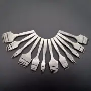 Leather Craft round Hole pricking iron chise steel Stitching Punch Tools Diy set
