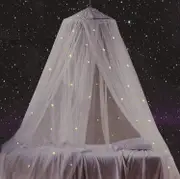 Bed Canopy With Fluorescent Stars Glow In Dark,present For Boys/girls