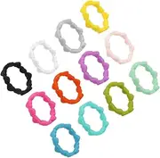 KOMBIUDA 12pcs Heart Shape Promise Rings for Girlfriend Wedding Ring Breathable Sports Bands Comfortable for Firefighters Law Enforcement