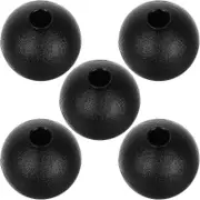 5pcs Gym Accessories Steel Wire Rope Limit Balls for Gym Cable Pulley Machine part Fitness Cable Ball Stopper Exercise Cable Joint Attachment Black...