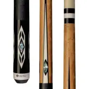 LUCASI LZC24 POOL CUE UNILOC LEATHER ABALONE SHELLS NEW SHIPS FREE FREE CASE