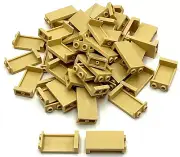 Lego 50 New Tan Panels 1 x 2 x 3 with Side Supports - Hollow Studs Pieces
