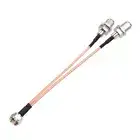 F-Type RG6 Splitter Coax Cable, 75Ohm TV Antenna 3 Way Splitter Combiner Cable