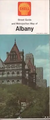 1964 Shell Road Map: Albany NOS