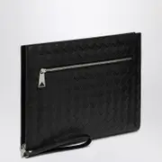 [Bottega Veneta] Black Intrecciato document holder One size Black