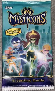 10 Topps Mysticons Exclusive Preview Unopened Packs- 6 Cards Each Free Shipping