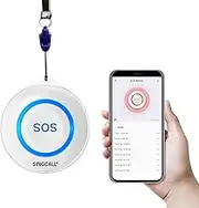 SINGCALL Tuya WiFi Smart SOS Emergency Button for Elderly, Personal Alarms for Elderly Patient Seniors Disabled Kids Connected to Phone, The Panic Button with a New Blue Design