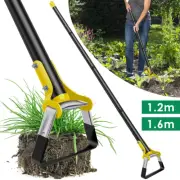 Garden Hoe Tool 1.2/1.6M Stainless Steel Stirrup Loop Hoe Ergonomic Wx