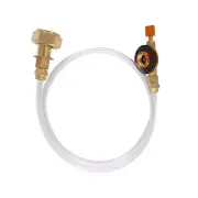 Propane Refill Adapter Picnic Camping Stove Gas Hose Sided Adjustable Flat7565