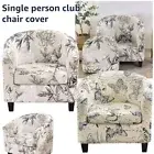 Club Chair Slipcover Stretch Tub Chair Cover Printed Armchair Slipcover ⚧⚧