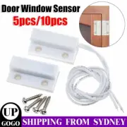 5-10PCS Door Window Contact Sensor Magnetic Reed Switch W/Screws White Sensor AU