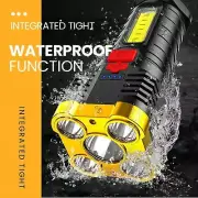 Taclight Flashlight Super Bright Led FLASHLIGHT Torch Tactical USB Rechargeable