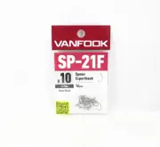 Vanfook SP-21F Spoon Expert Fine Hook Size 10, 16/pack Black (8842)