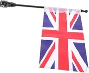 iplusmile Car Decoration Flagpole UK Flagpole Mount Easy Installation for British Car Enthusiasts Fade-Resistant Colors
