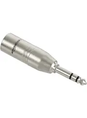 Amazon Basics XLR Male to 1/4 Inch TRS Adapter Silver