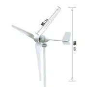 2000W 24V 48V 3Blades Wind Turbine Generator W/ Charge Controller Windmill Power