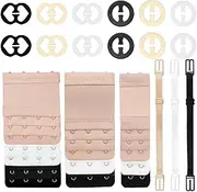 [Generic] 24Pcs Adjustable Non Slip Bra Straps Clips for Back, Bra Clips to Make Elastic Bra Extenders Bra Accessory for Women Cleavage Control and Shoulder Comfort