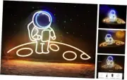 Astronaut Neon Sign,Large Spaceman Standing On The Planet LED Neon astronaut