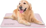 AVANTPET Cool Gel Reversible Comfortable Pet Cooling mat for Cats and Dogs, Pressure Activated, Non-Toxic Gel, Easy to Clean, Water Proof (Large, Pink)