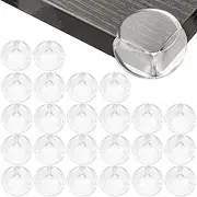 NINEMAX Furniture Corner Guards - Edge Safety Bumpers for Baby, Clear Silicone Corner Protector for Baby Proofing, Table Corner Protectors, 24-Pack