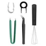 5 in 1 Keyboard Tool Set Keycap Puller Switches Extractor, and Tweezers