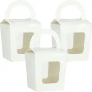 Mini White Candy Boxes with Window (Pack of 8)
