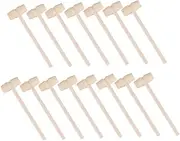 ERINGOGO 15Pcs Mallet Sturdy Wooden Hammers for Pounding Fun Safe and Smooth Design for Birthday and