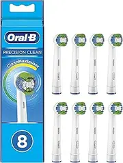 Braun Oral-B Precision Clean 4210201321859 Toothbrush Heads with CleanMaximiser Bristles for Optimal Cleaning Pack of 8
