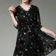 【韓國K.W.-歐美】L~3XL現貨水溶蕾絲立體雕花洋裝