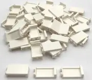 Lego 50 New White Panels 1 x 2 x 3 w/ Side Supports Hollow Studs Parts