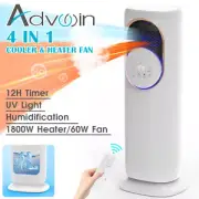 ADVWIN Evaporative Air Cooler & Heater 4in1 Cooler Fan Humidifier with UV Light