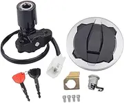 Ignition Key Switches for Kawasaki 400 Z400 ZX400 2018-2024 Motorcycle Ignition Switch Fuel Gas Tank Cap Lock Keys Set Ignition Barrel Key Switch