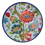 Williams Sonoma Nashville Floral Jacobean 11in Melamine Dinner Plates Set of 4