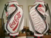 Coca-Cola Coke Design Golf Caddie Caddy Bag White Red Mouth frame 6 divisions