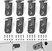 Door Hinge Kit Exterior Accessories for Jeep Wrangler JL JLU Sport Sahara Freedom Rubicon Unlimited Gladiator JT 2018-2024 (Aluminum Alloy 8PCS)