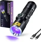 DARKDAWN UV 395Nm Light Flashlights USB Rechargeable Ultraviolet LED Blacklight