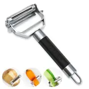PRO Dual Julienne Peeler & Vegetable Peeler - Non-slip Handle - Apple Peeler